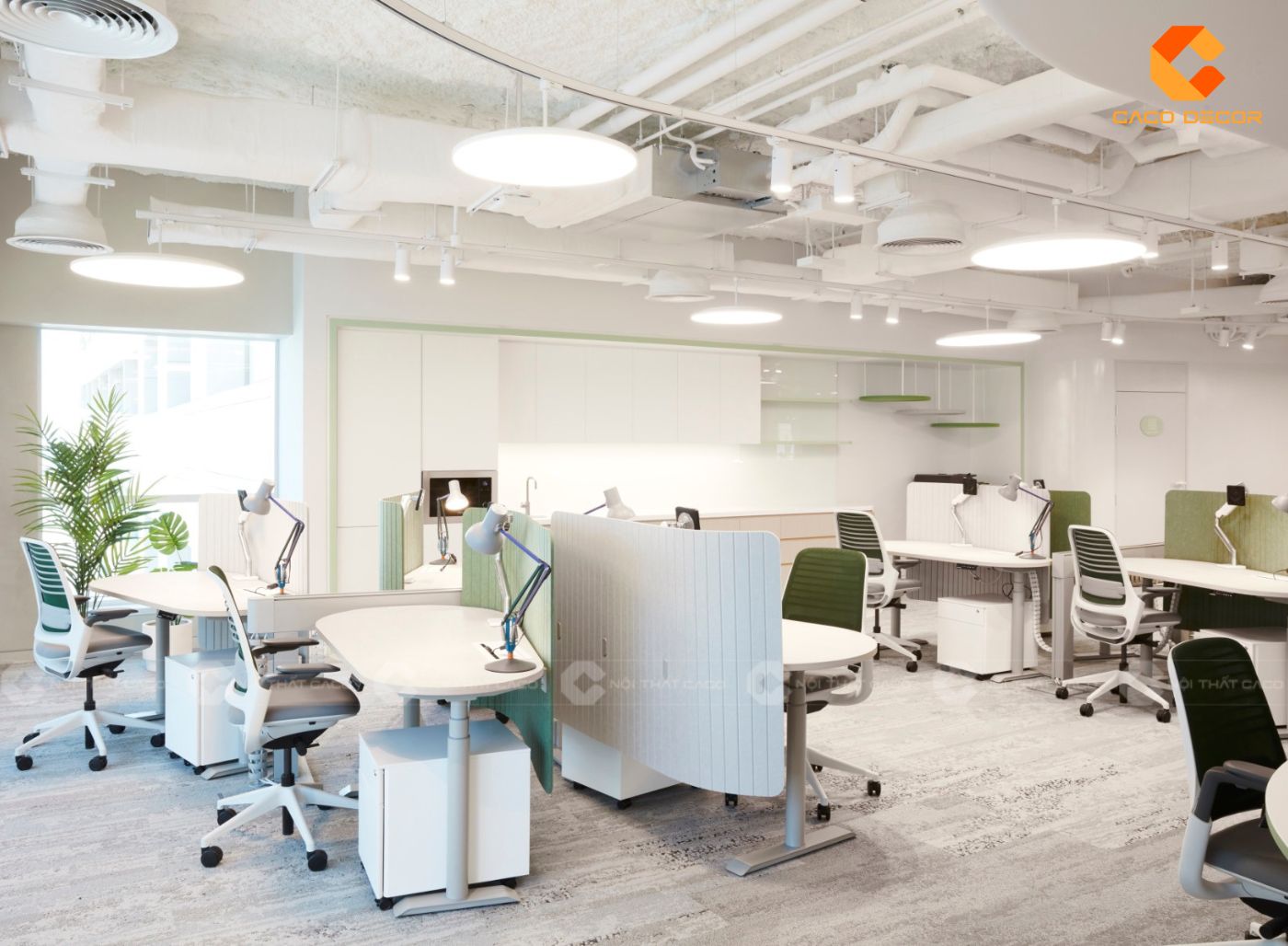 Mẫu thiết kế nội thất văn phòng hiện đại
