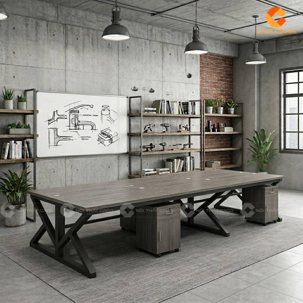 7 Mẫu Bàn Họp Bàn Chân Sắt Làm Việc Lựa Chọn Nhiều Nhất 17