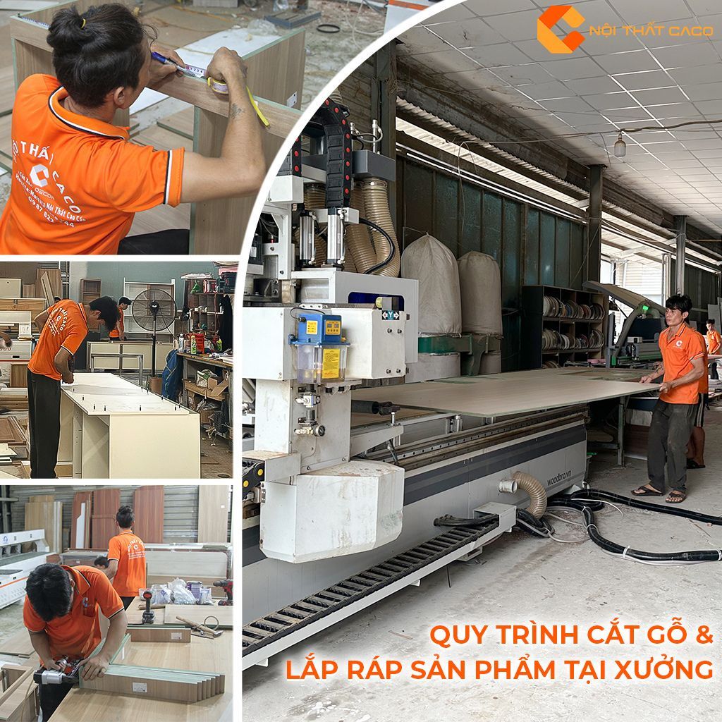 Quy trình sản xuất và lắp ráp sản phẩm tại xưởng