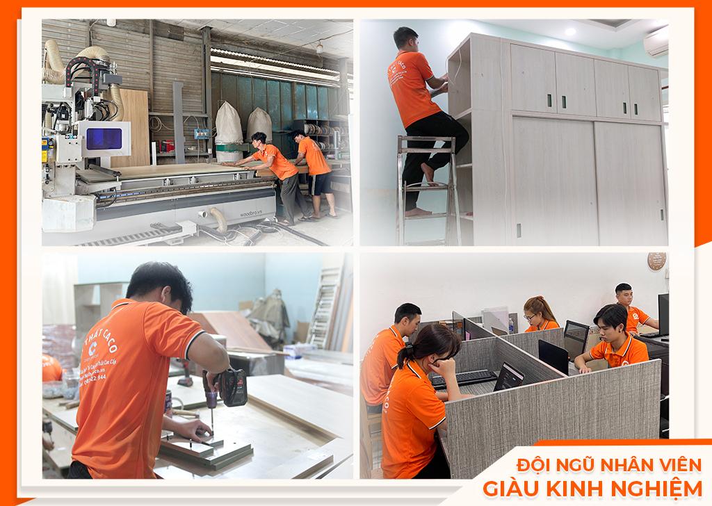 Đội ngũ thợ và nhân viên CaCo giàu kinh nghiệm