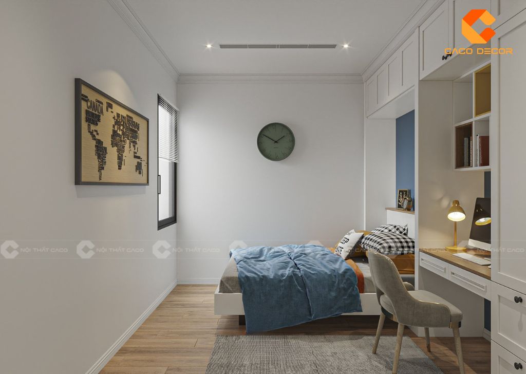 Thiết kế bàn học liền giường tối ưu diện tích