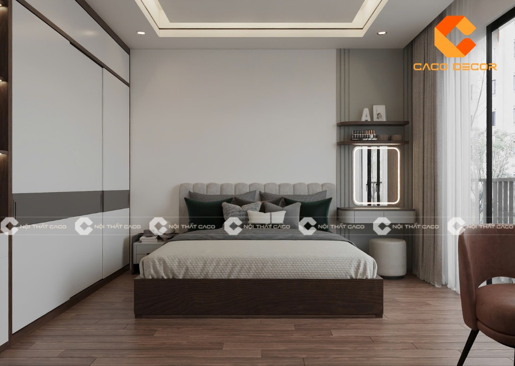 Cách “hô biến” phòng ngủ vợ chồng 10m2 trở nên ấn tượng 3