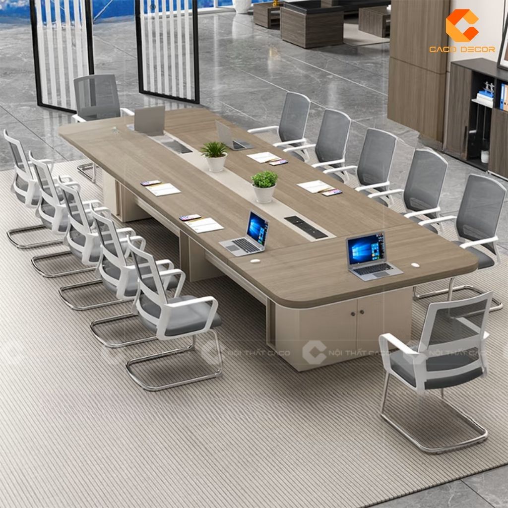 Bàn Họp Gỗ Công Nghiệp BH012 Bo Góc Sang Trọng 1