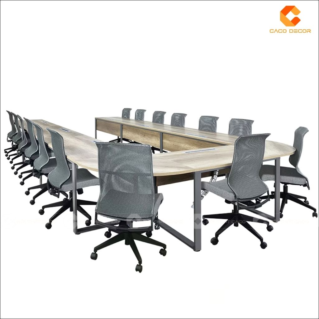 Bàn Họp Gỗ Công Nghiệp BH08 Chữ U Hiện Đại 4