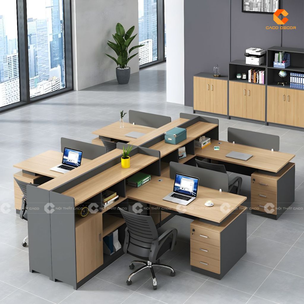 Bàn Làm Việc Nhân Viên BLVNV24 Đa Năng, Hiện Đại 3