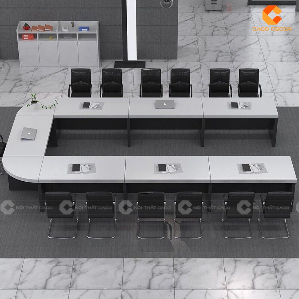 Bàn Phòng Họp Gỗ Công Nghiệp BH030 Chữ U Hiện Đại 3