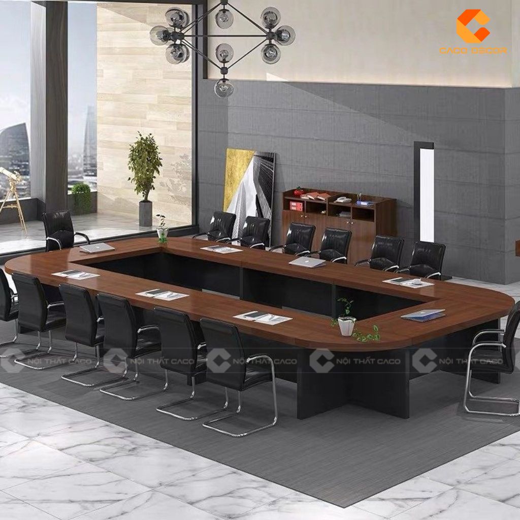 Bàn Phòng Họp Gỗ Công Nghiệp BH030 Chữ U Hiện Đại 1