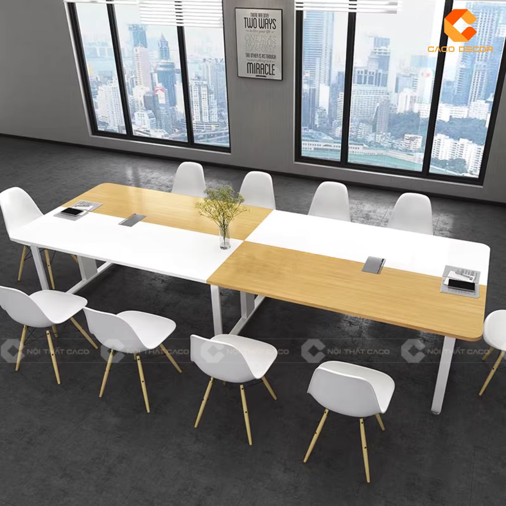 Bàn Phòng Họp Gỗ Công Nghiệp BH035 Phối Màu Hiện Đại 1