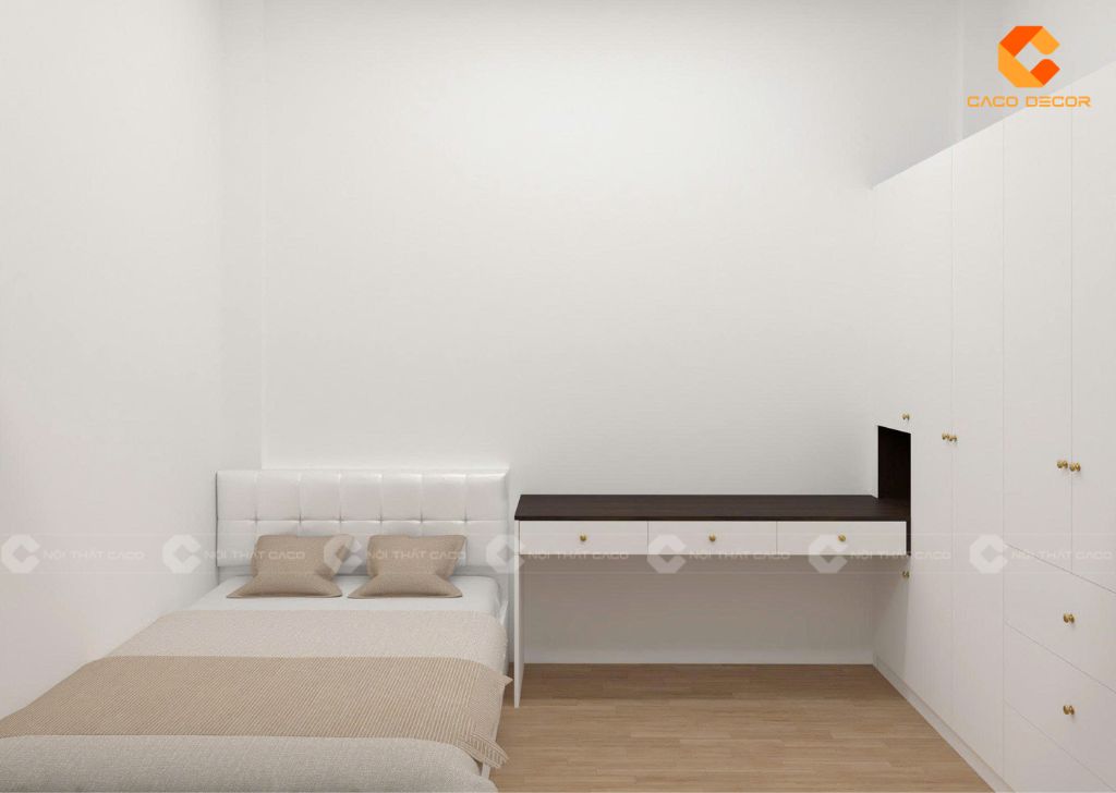 Combo Phòng Ngủ Gỗ Công Nghiệp CBPN176 Màu Trắng Hiện Đại 3