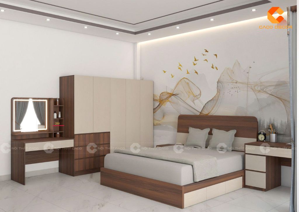 Combo Phòng Ngủ Gỗ Công Nghiệp CBPN177 Sang Trọng 2