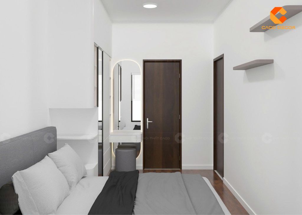 Combo Phòng Ngủ Gỗ Công Nghiệp CBPN180 Màu Trắng Hiện Đại 4