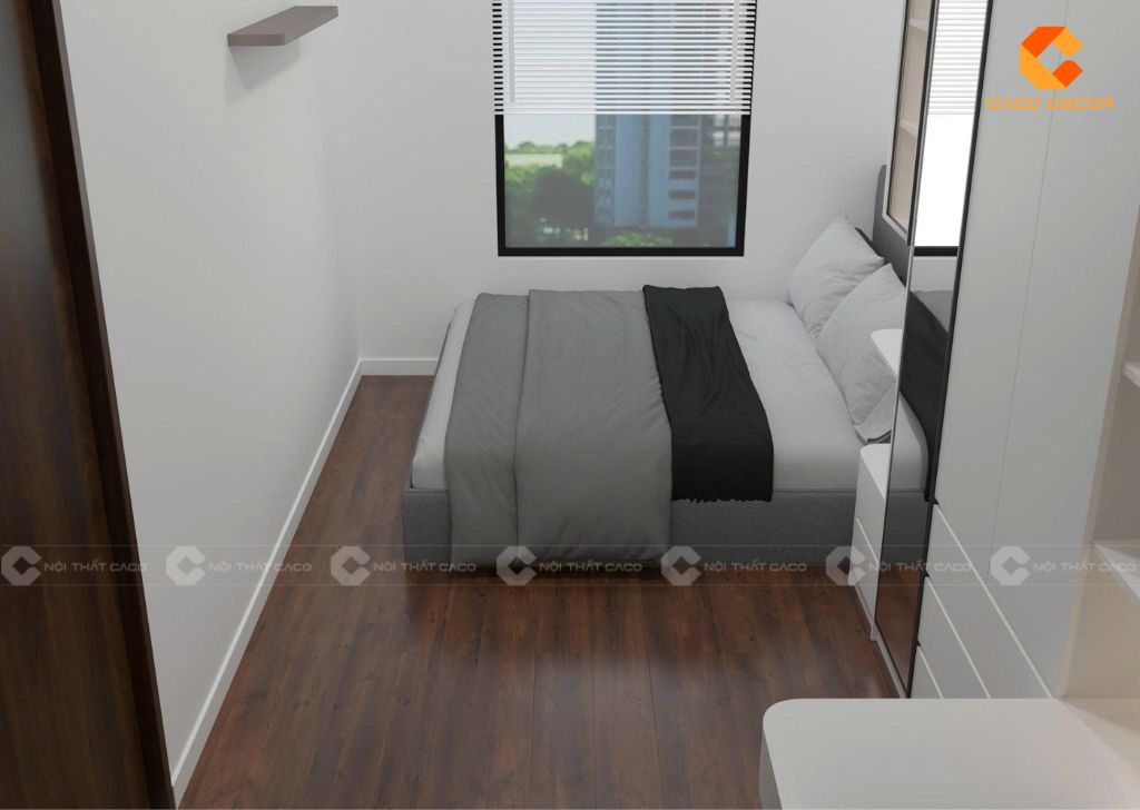 Combo Phòng Ngủ Gỗ Công Nghiệp CBPN180 Màu Trắng Hiện Đại 3