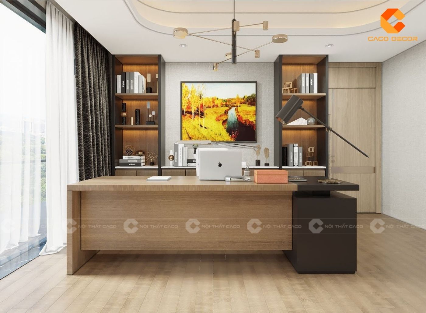 Mẫu thiết kế nội thất phòng làm việc giám đốc