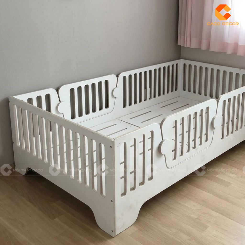 Giường Ngủ Trẻ Em GNTE045 Gỗ Sồi Tự Nhiên 2