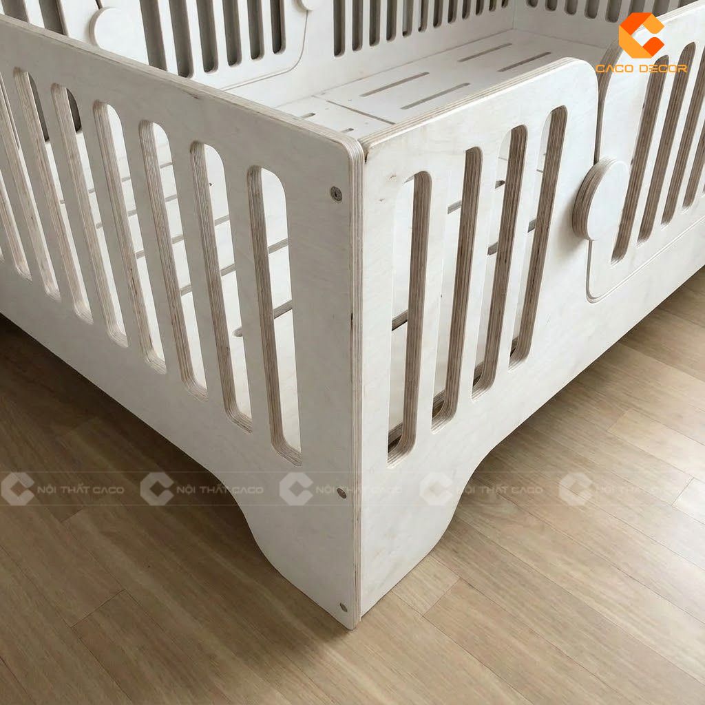 Giường Ngủ Trẻ Em GNTE045 Gỗ Sồi Tự Nhiên 4