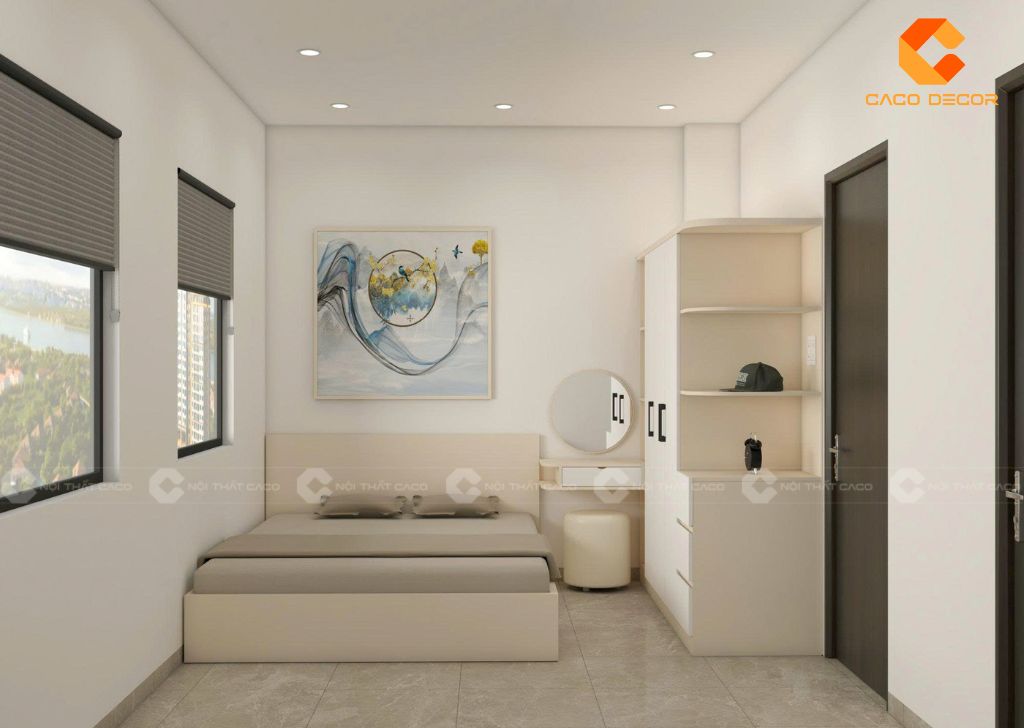 Thiết kế 3D combo phòng ngủ nhà chị Phương tại Bình Dương