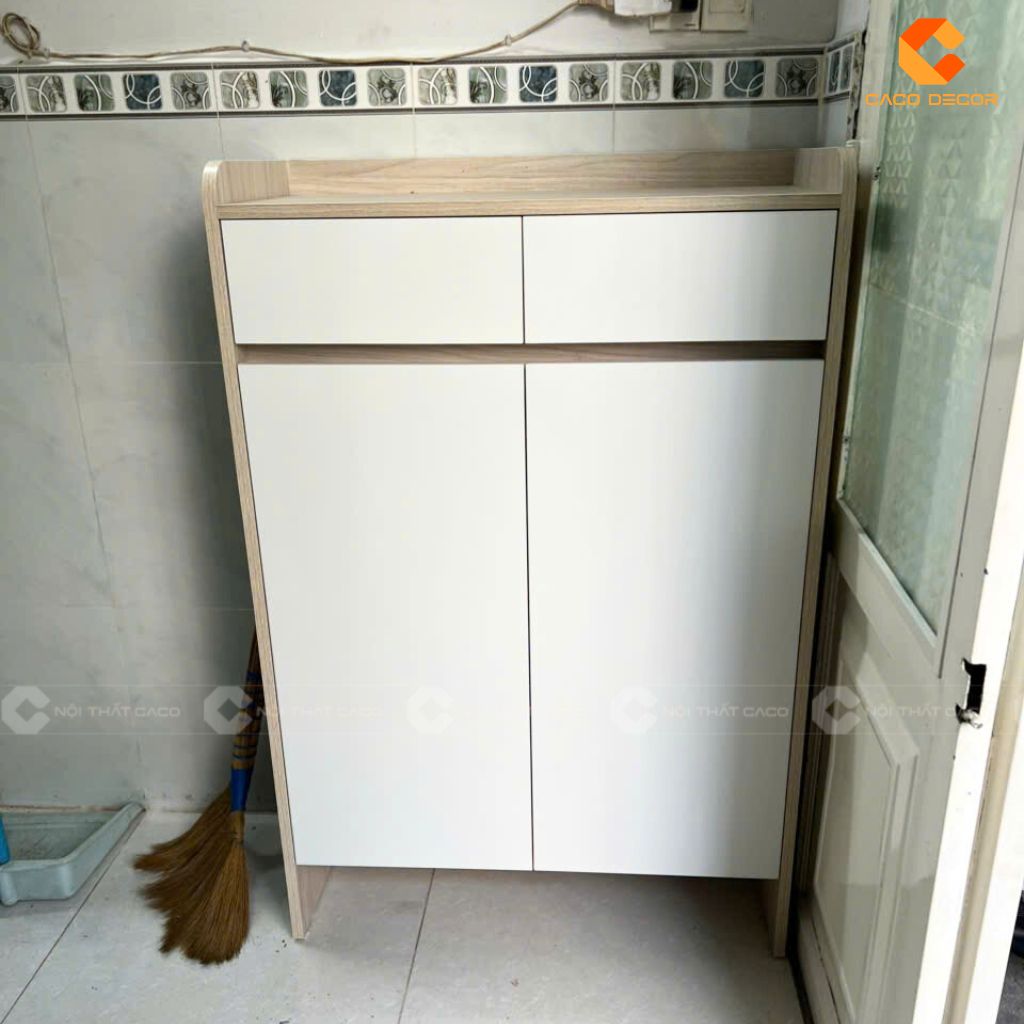 Hình chụp thực tế tủ giày tại nhà khách