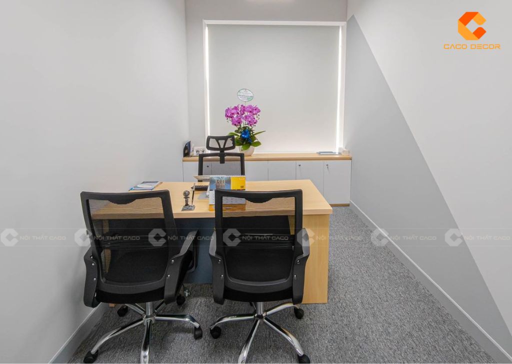 Bộ bàn làm việc gỗ công nghiệp nhỏ gọn