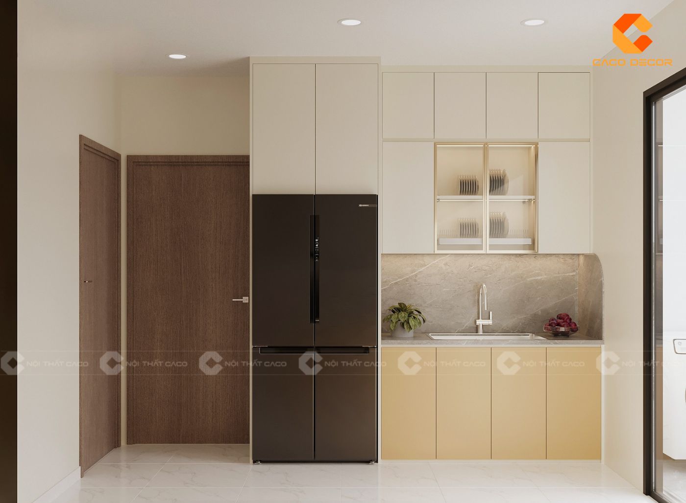 Mẫu thiết kế tủ bếp đẹp tối ưu không gian căn hộ