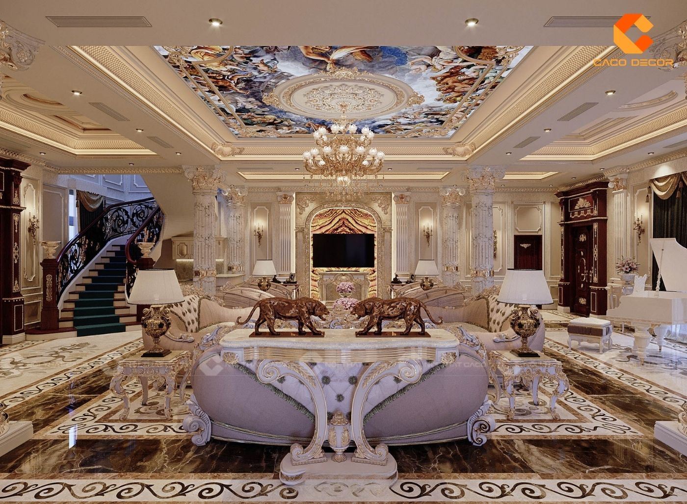 Mẫu thiết kế nội thất phong cách cổ điển