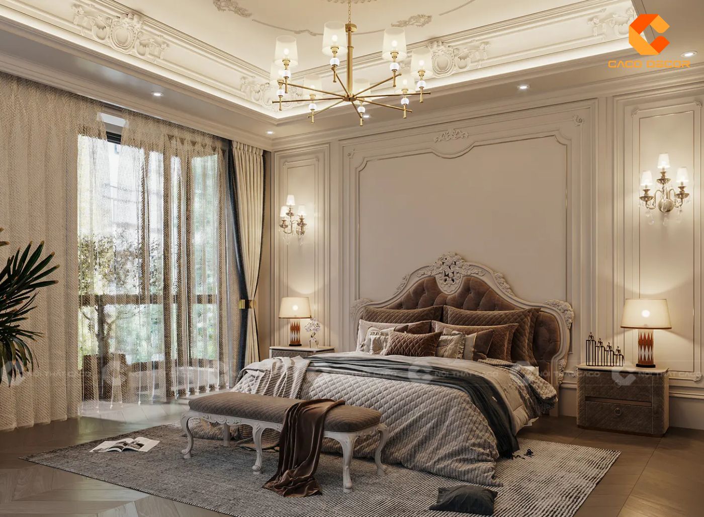 Thiết kế nội thất nhà phố phong cách cổ điển