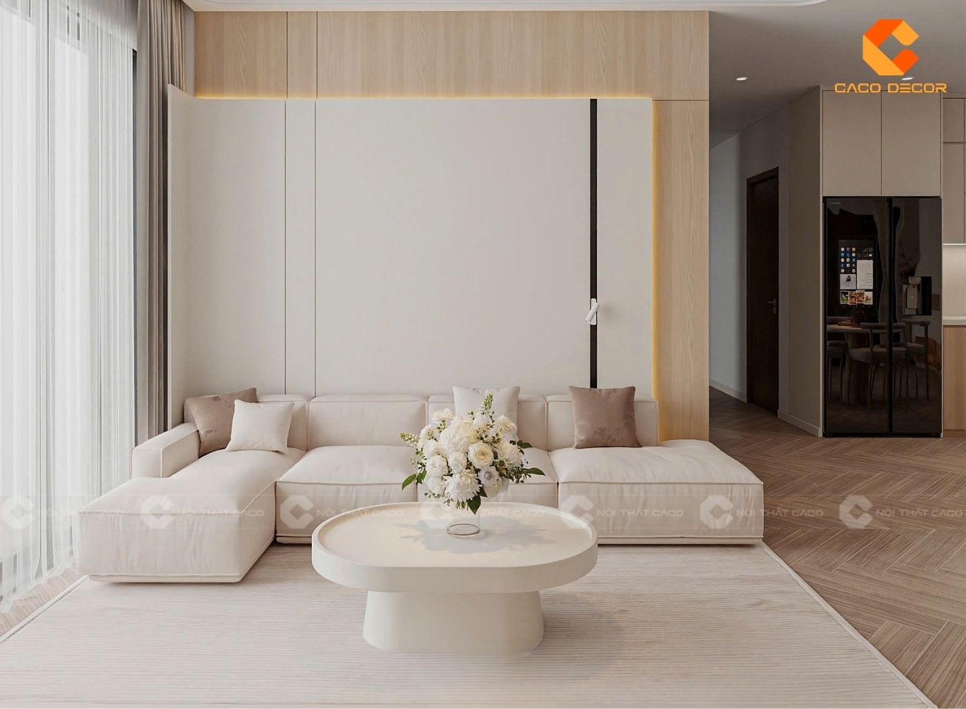 99+ Mẫu Thiết Kế Nội Thất Phòng Khách Đẹp Hiện Đại 2025 4