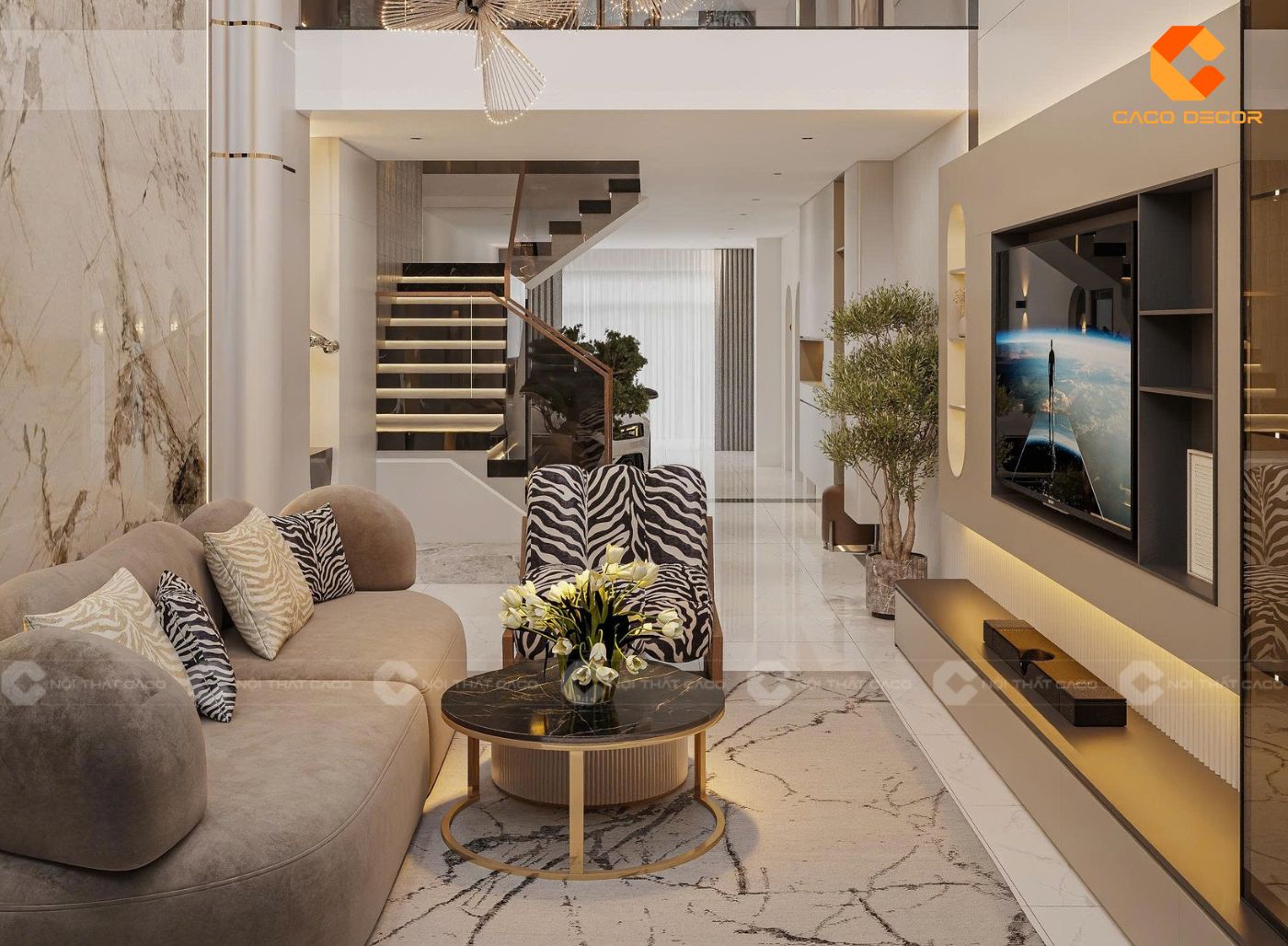 Lựa chọn nội thất phù hợp với không gian phòng khách