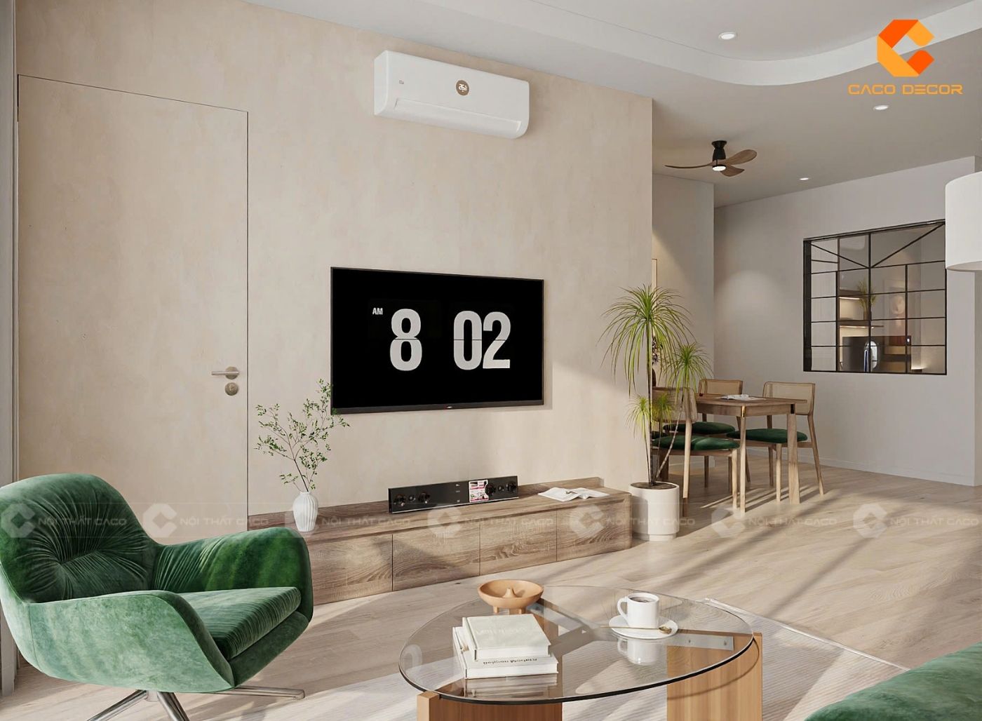 99+ Mẫu Thiết Kế Nội Thất Phòng Khách Đẹp Hiện Đại 2025 4