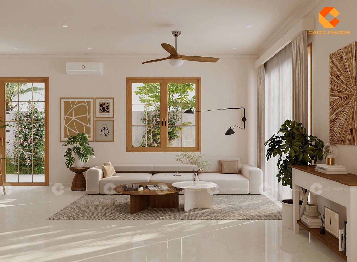 99+ Mẫu Thiết Kế Nội Thất Phòng Khách Đẹp Hiện Đại 2025 1