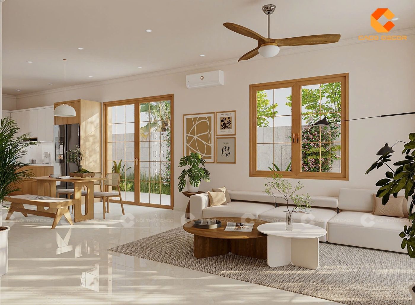 99+ Mẫu Thiết Kế Nội Thất Phòng Khách Đẹp Hiện Đại 2025 8
