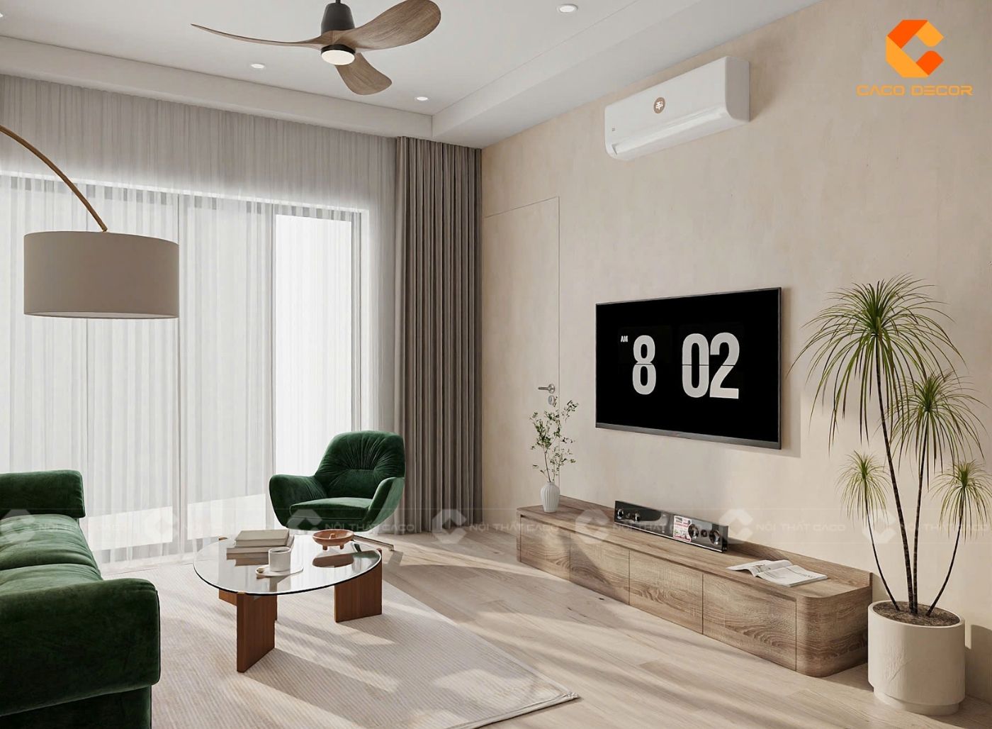 99+ Mẫu Thiết Kế Nội Thất Phòng Khách Đẹp Hiện Đại 2025 5