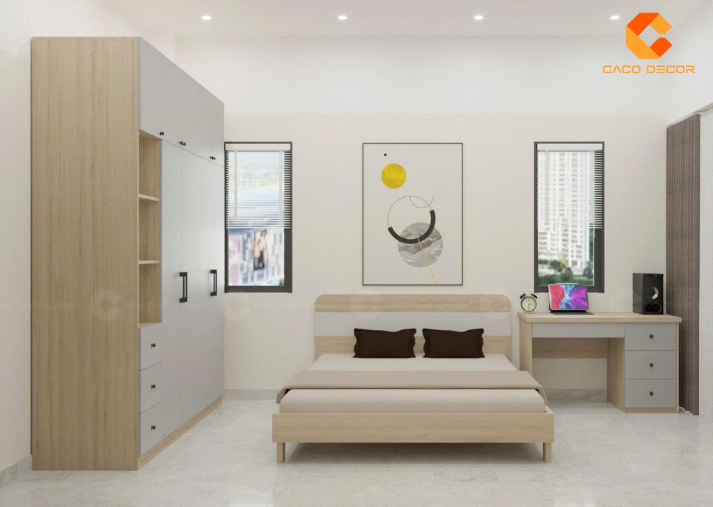 Thiết kế 3D combo phòng ngủ nhà anh An phường Hạnh Thông