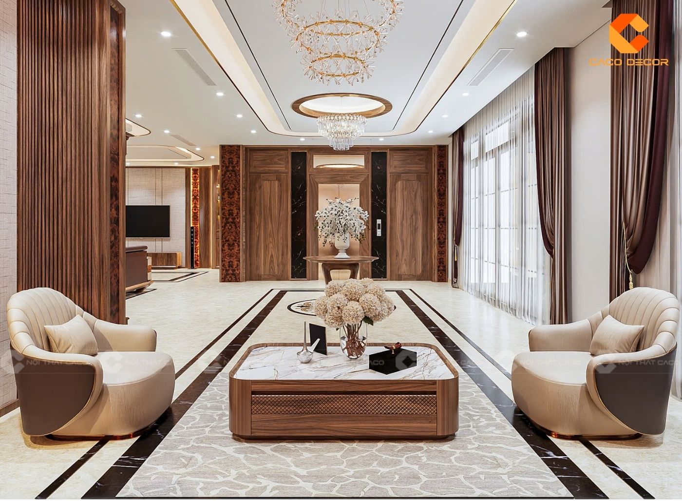 thiết kế nội thất phòng khách hình 7