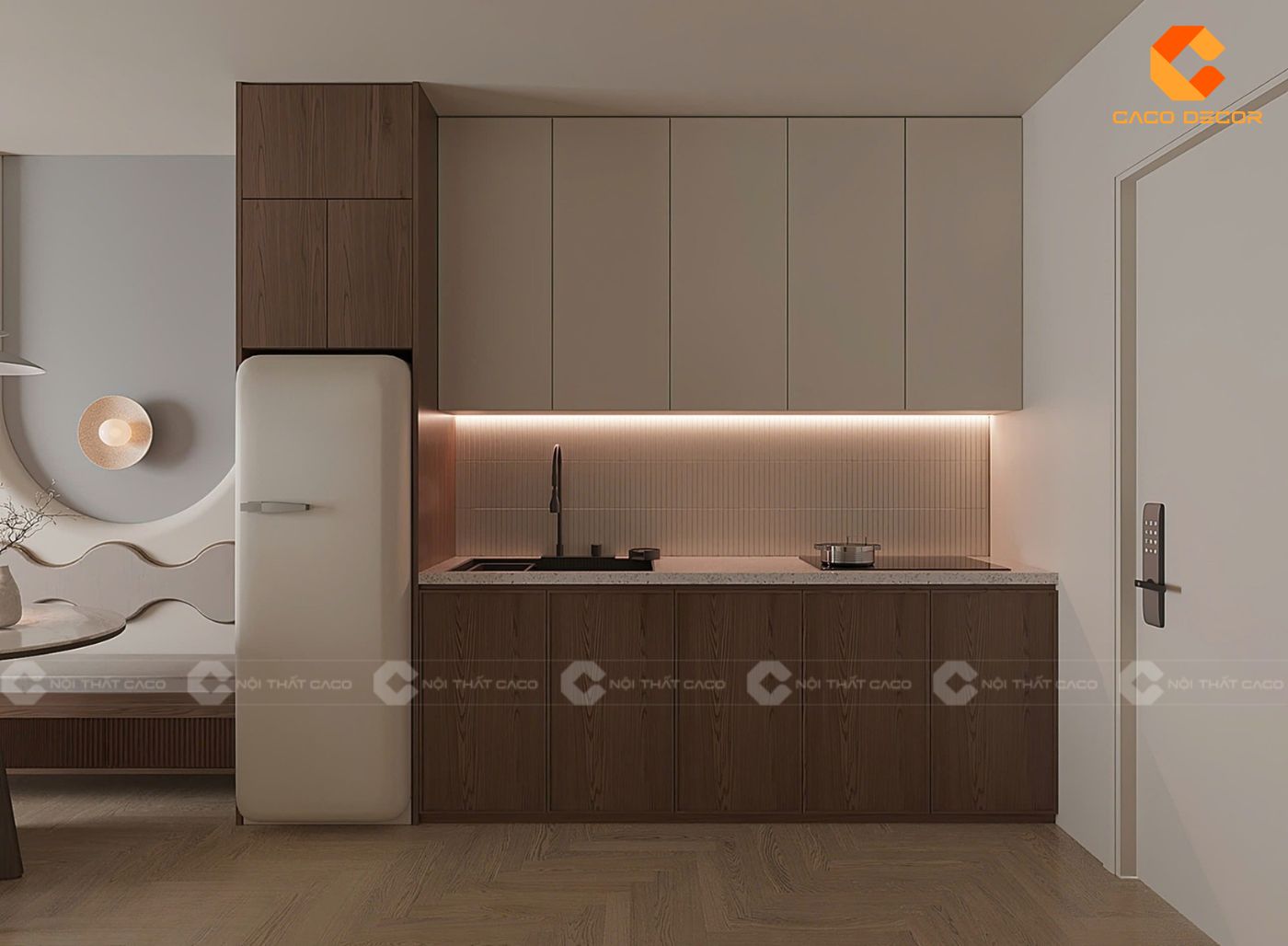 Phòng bếp cho chung cư 1 phòng ngủ