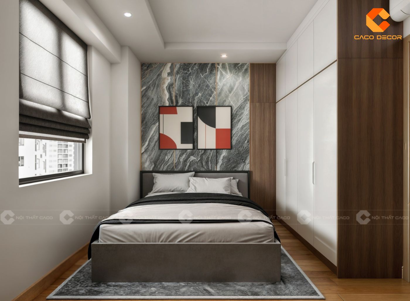 Phòng ngủ 1 cho chung cư 65m2