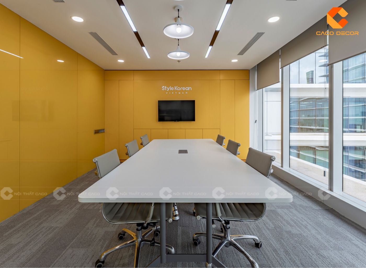 Nội thất phòng làm việc hiện đại đủ tiện nghi