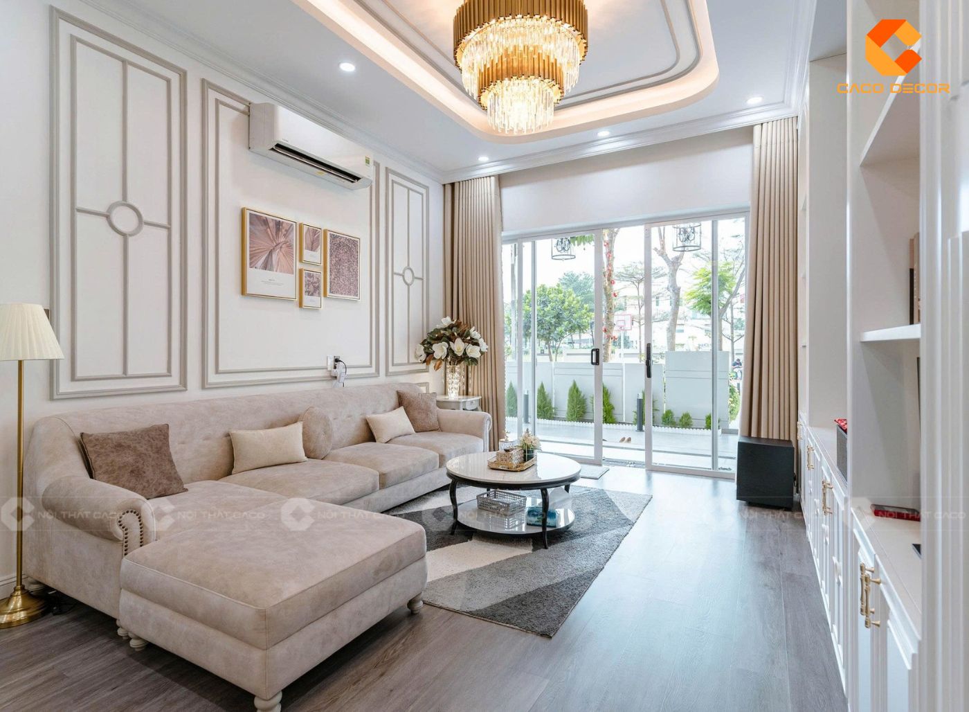 thi công nội thất phòng khách 6