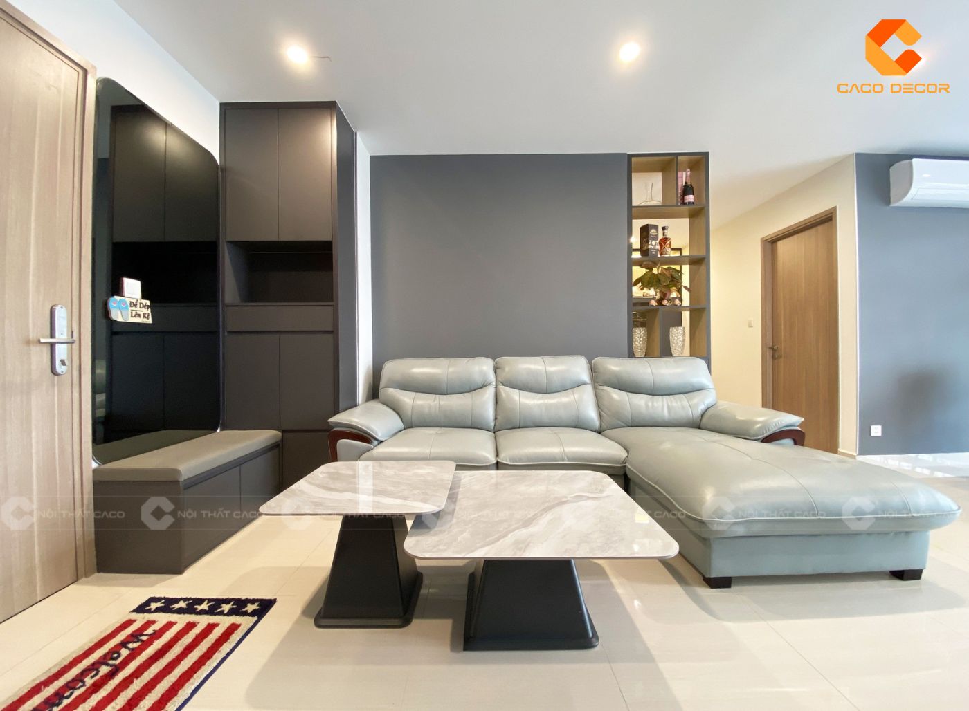 Một góc nhỏ phòng khách đẹp tiện nghi cho căn hộ