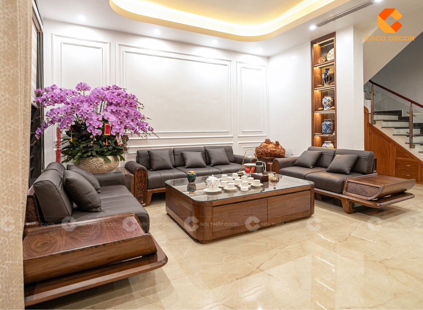 Thi Công Nội Thất Phòng Khách Trọn Gói, Đẹp, Không Phát Sinh 1