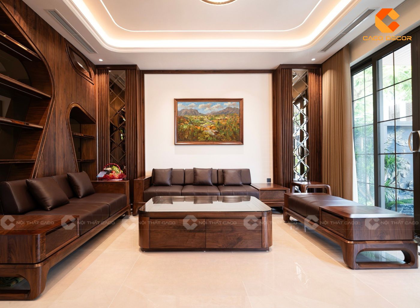 Thi Công Nội Thất Phòng Khách Trọn Gói, Đẹp, Không Phát Sinh 1