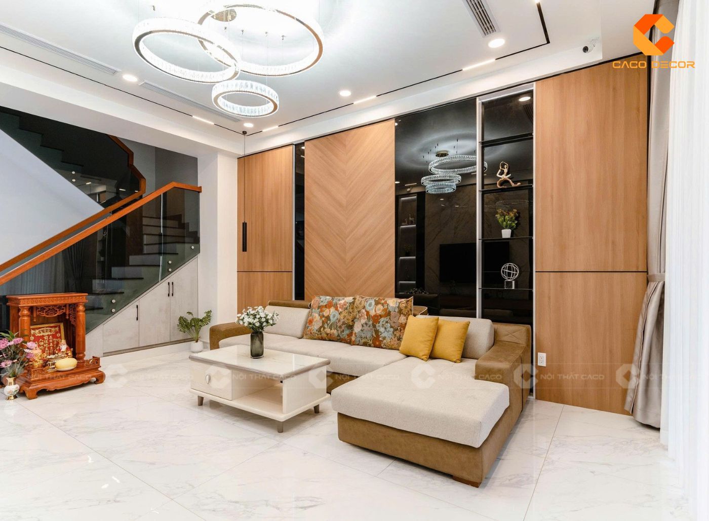 Thi Công Nội Thất Phòng Khách Trọn Gói, Đẹp, Không Phát Sinh 3