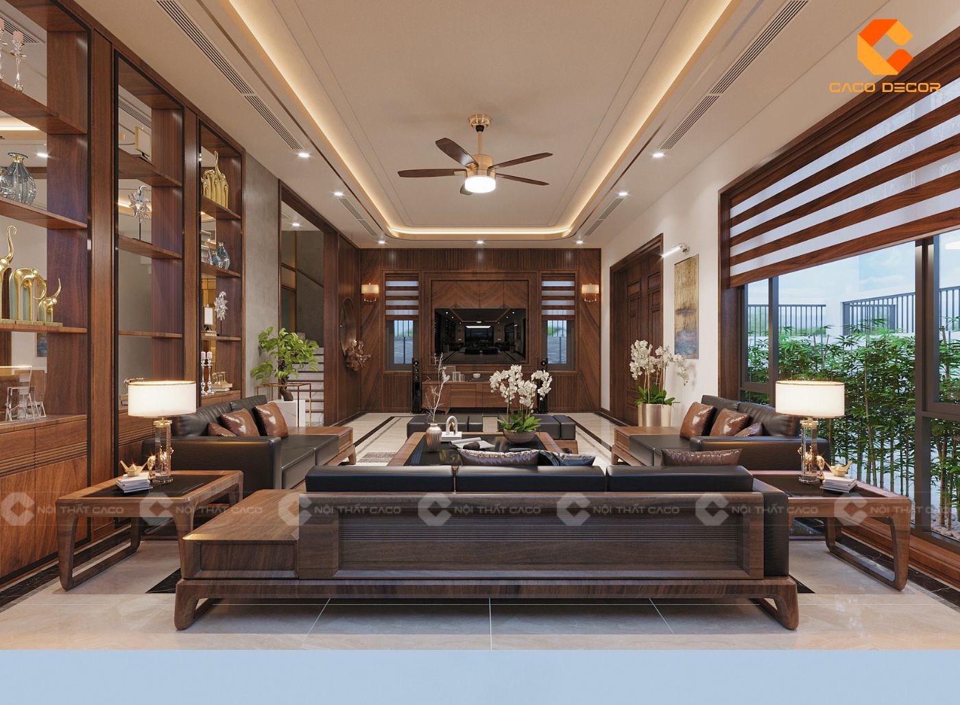 Lựa chọn chất liệu và màu sắc nội thất phù hợp phòng khách