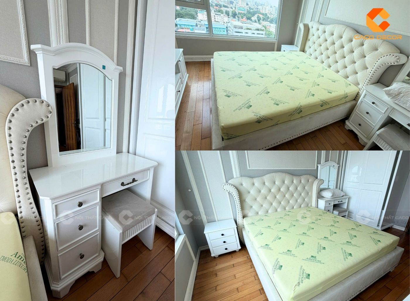 Thi công nội thất phòng ngủ căn hộ chung cư