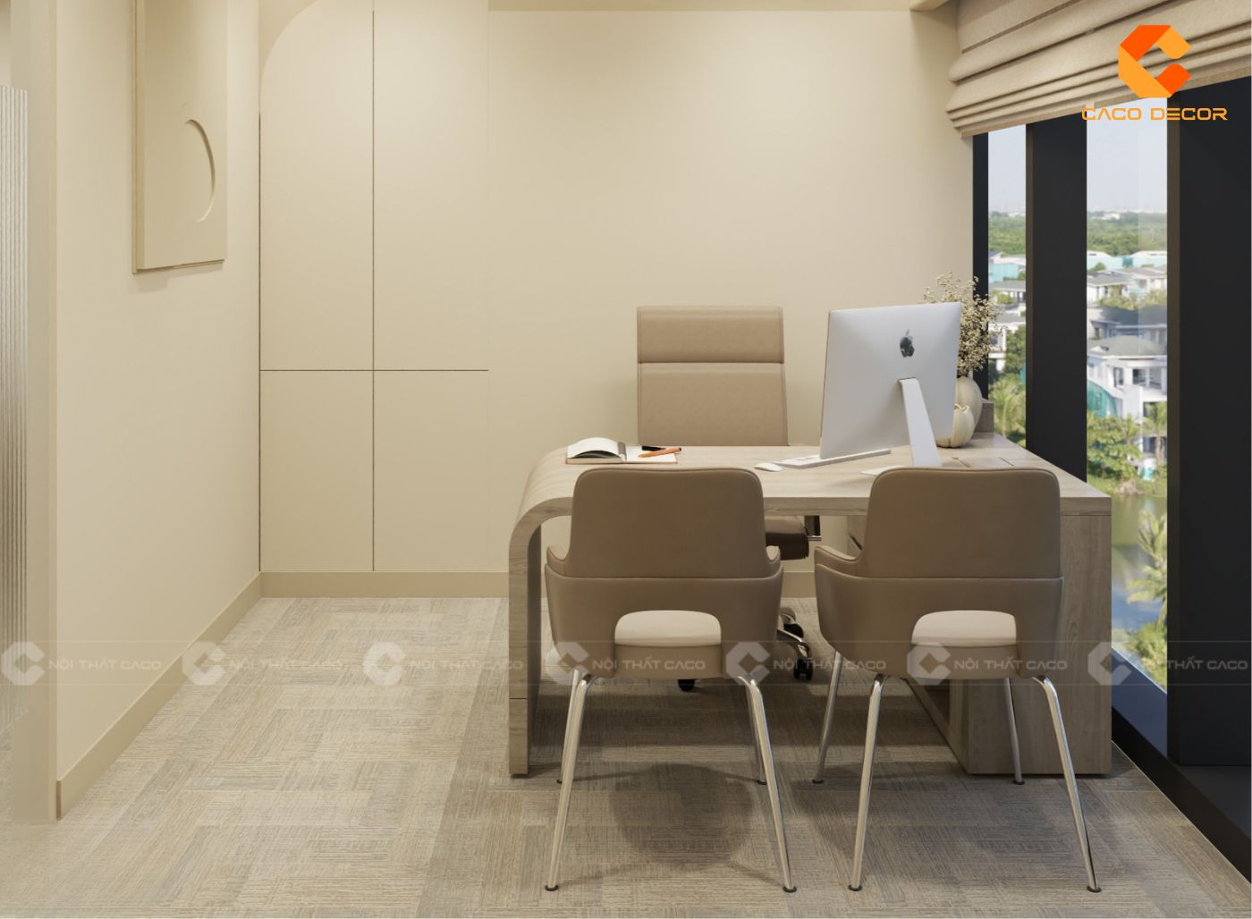 Mẫu bàn làm việc cho giám đốc phong cách hiện đại