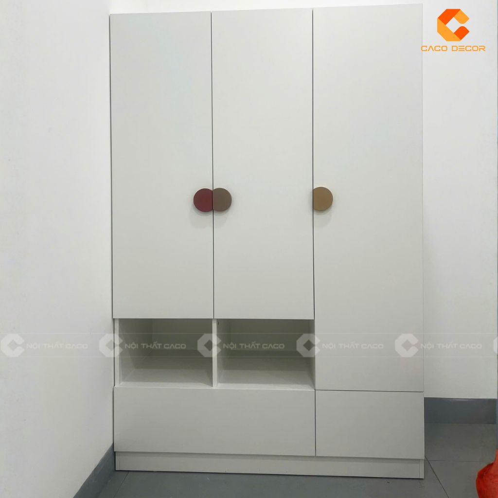 Hình thực tế tủ quần áo trẻ em bàn giao tại công trình