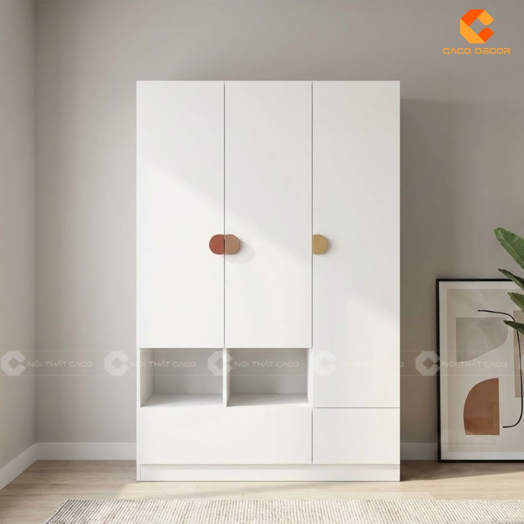 Thiết kế 3D tủ quần áo trẻ em bàn giao nhà chị Ngọc