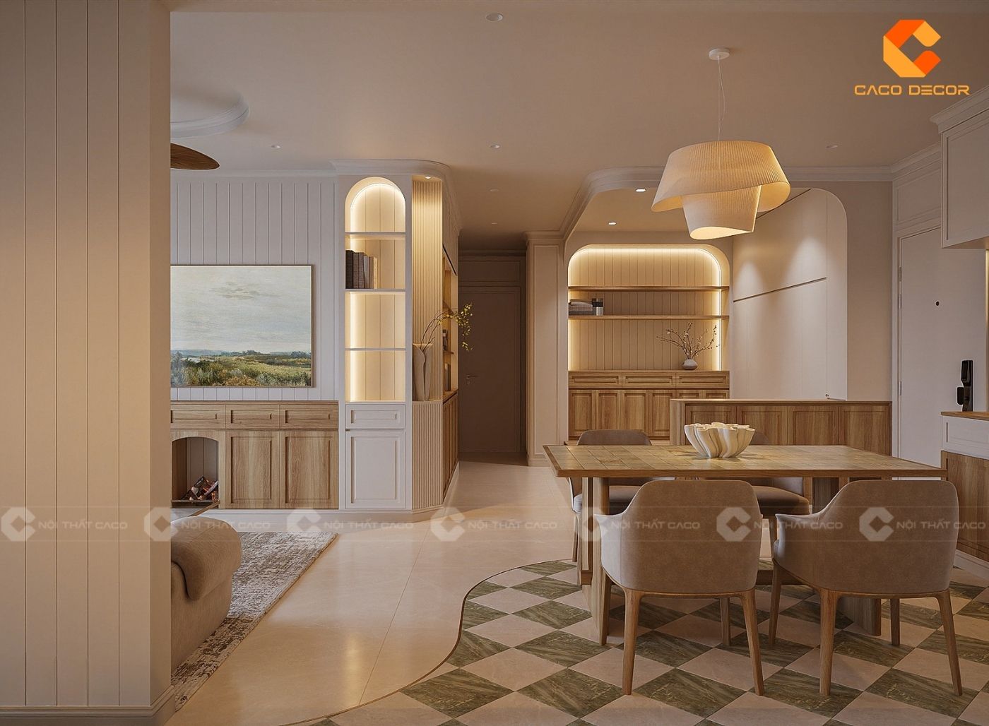 Thiết kế nội thất phòng ăn cho chung cư