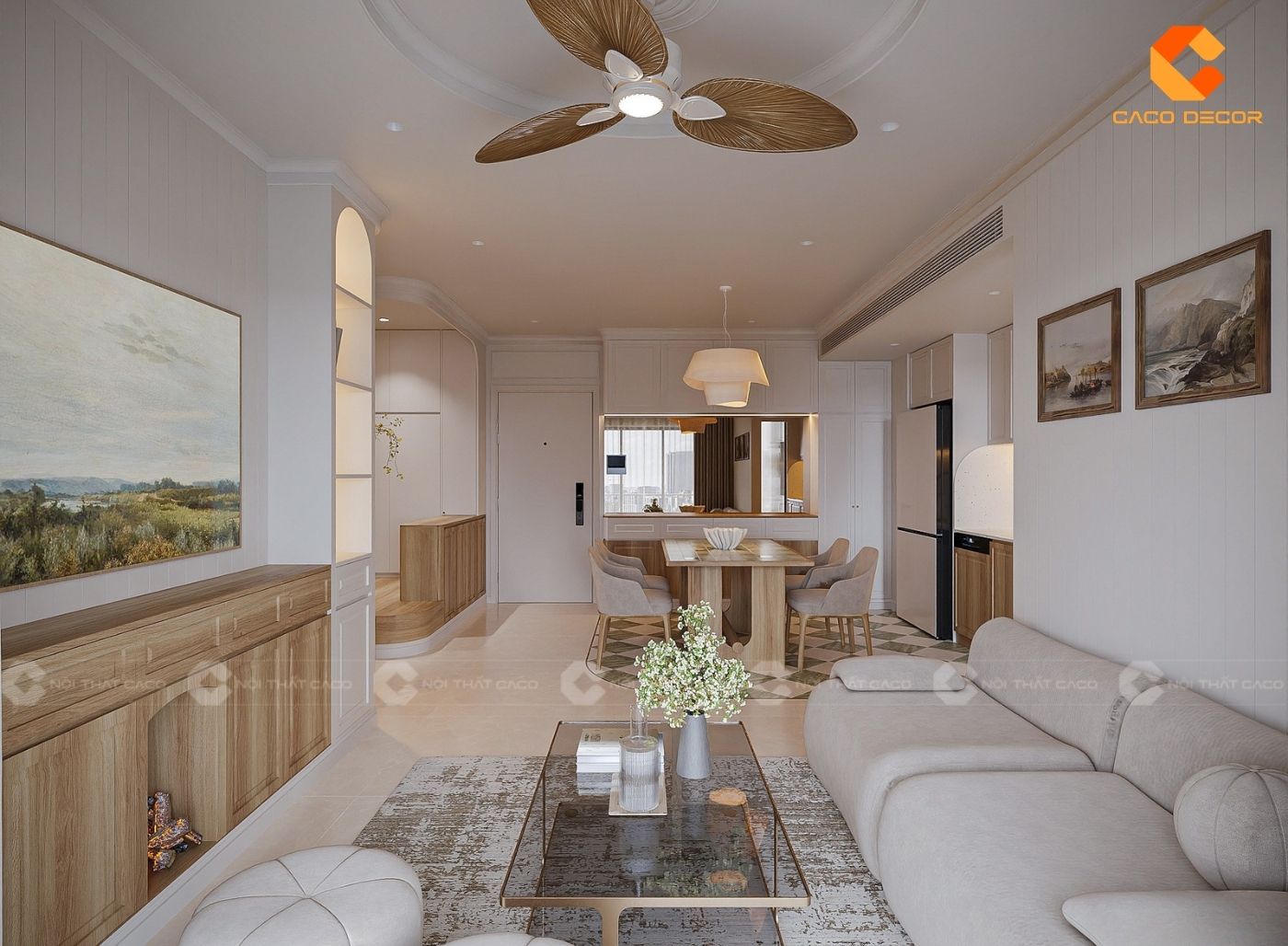 Thiết kế nội thất căn hộ phong cách Wabi Sabi