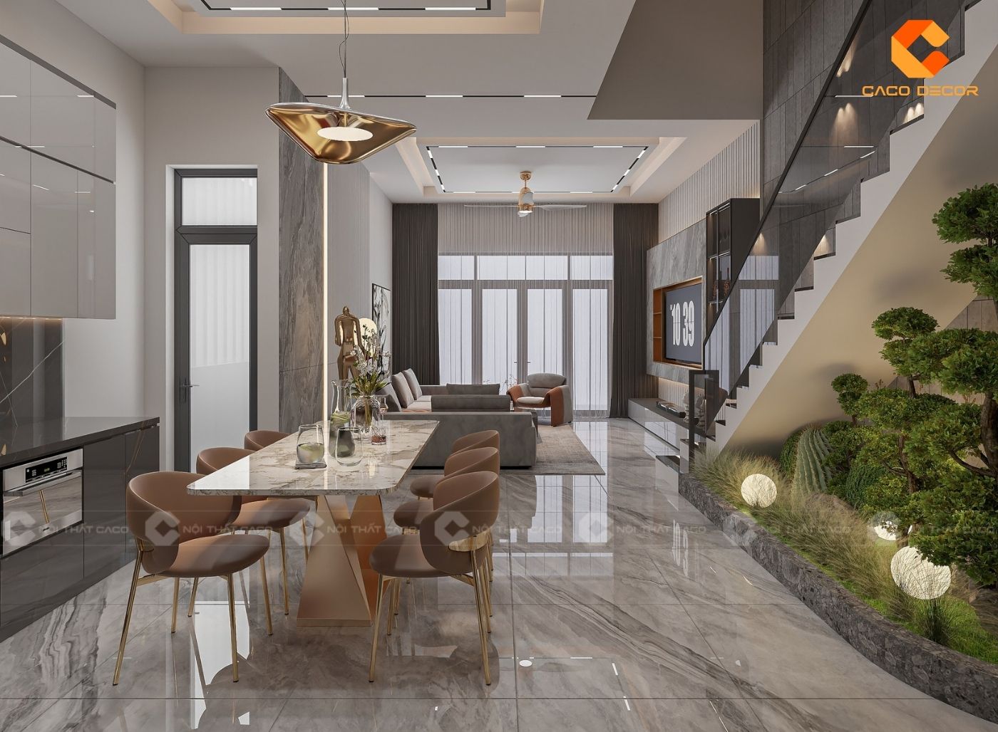 thiết kế nội thất nhà phố hình 6