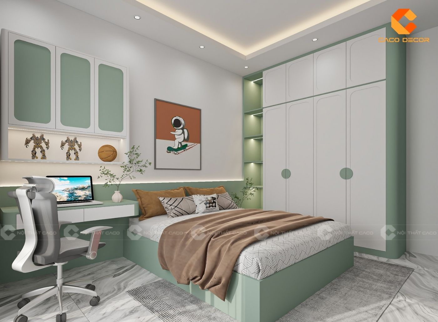 thiết kế nội thất nhà phố hình 12